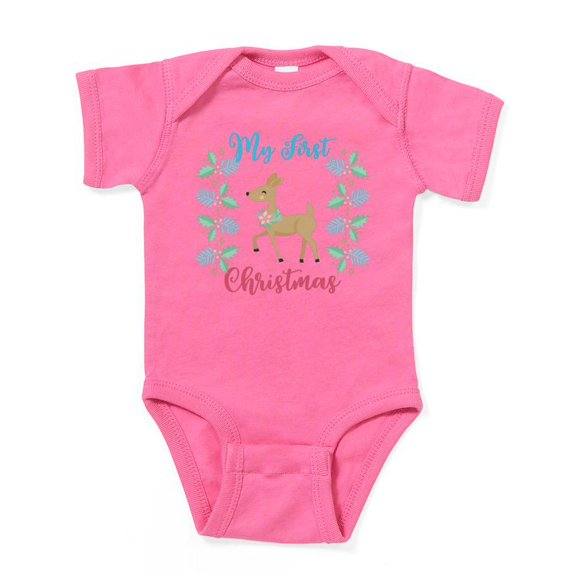 CafePress - My First Christmas Body Suit - Cute Infant Bodysuit Baby Romper - Size Newborn - 24 Months