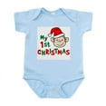 thumbnail image 1 of CafePress - My First Christmas Monkey Infant Bodysuit - Baby Light Bodysuit, Size Newborn - 24 Months, 1 of 4