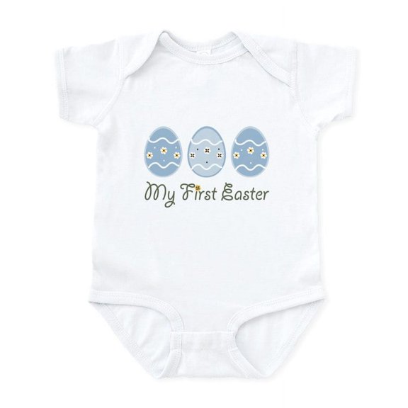 CafePress - My First Easter Eggs Infant Bodysuit - Baby Light Bodysuit, Size Newborn - 24 Months