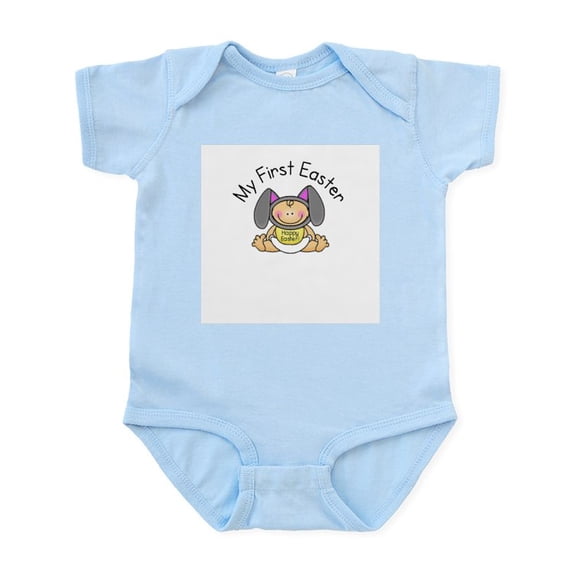 CafePress - My First Easter (Grey) Infant Bodysuit - Baby Light Bodysuit, Size Newborn - 24 Months