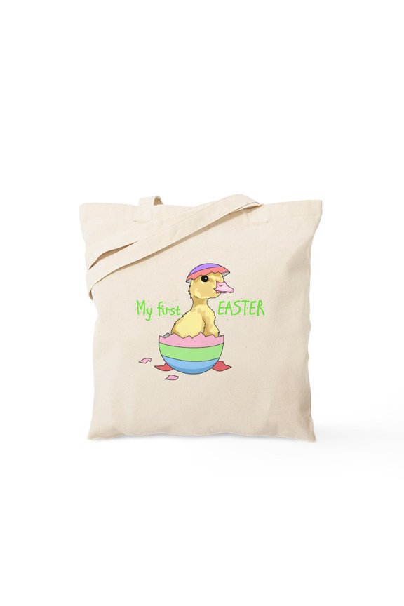 - My First Easter Tote Bag - Unisex Canvas Tote Bag, Beige, 1-Piece