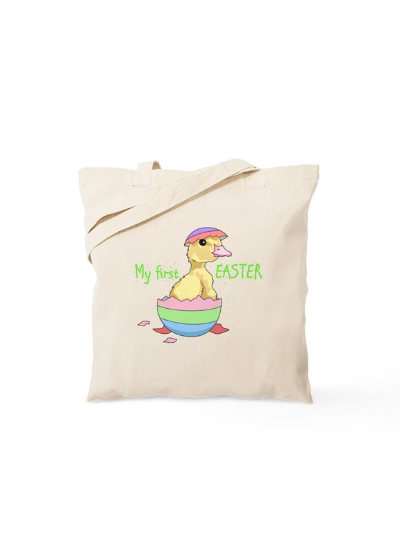 - My First Easter Tote Bag - Unisex Canvas Tote Bag, Beige, 1-Piece