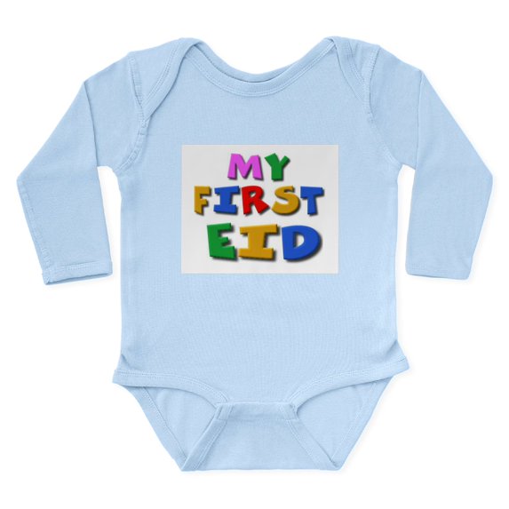 CafePress - My First Eid Infant Creeper Body Suit - Long Sleeve Cotton Baby Bodysuit