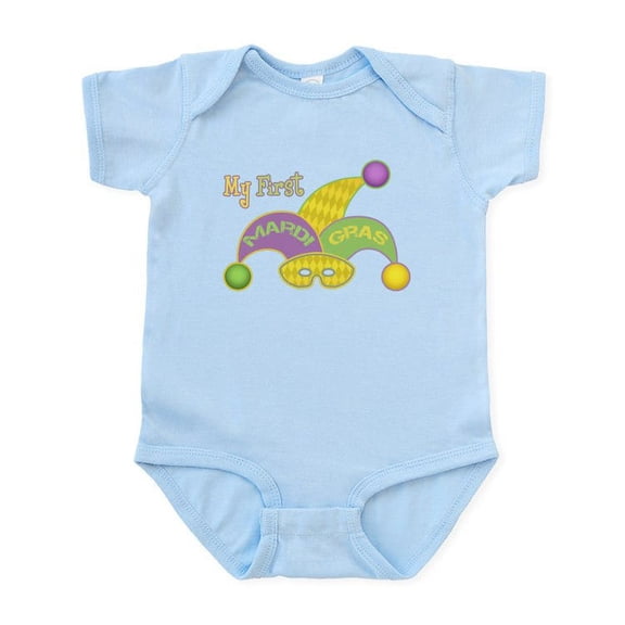 CafePress - My First Mardi Gras Infant Bodysuit - Baby Light Bodysuit, Size Newborn - 24 Months
