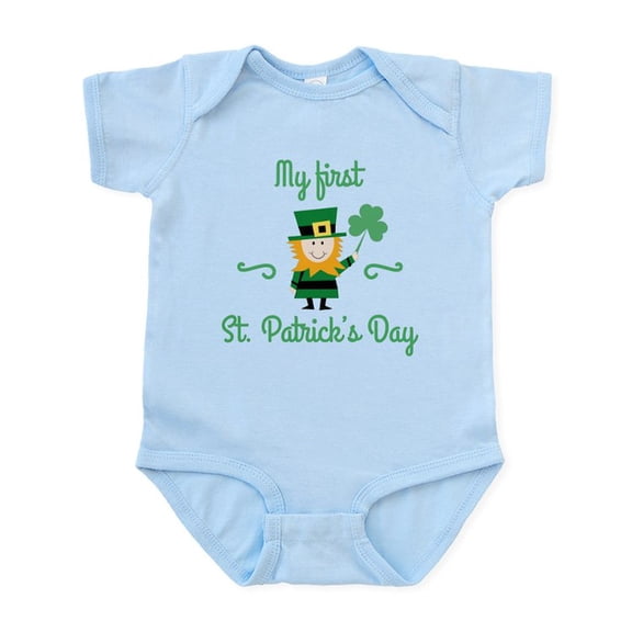 CafePress - My First St. Patrick's Day Infant Bodysuit - Baby Light Bodysuit, Size Newborn - 24 Months
