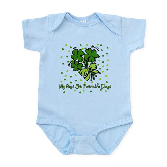 CafePress - My First St Patricks Day Infant Bodysuit - Baby Light Bodysuit, Size Newborn - 24 Months