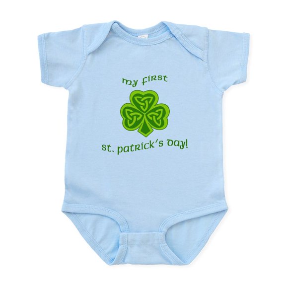 CafePress - My First St Patricks Day Infant Bodysuit - Baby Light Bodysuit, Size Newborn - 24 Months