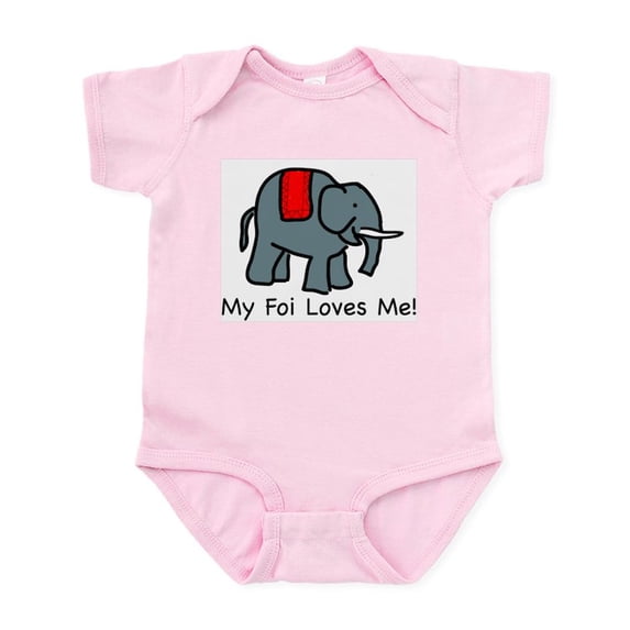 CafePress - My Foi Loves Me Infant Creeper - Baby Light Bodysuit, Size Newborn - 24 Months