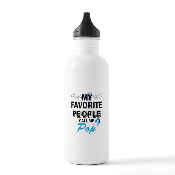 CafePress - My Fovorite People Call Me Pop Sports Water Bottle - Stainless Steel Water Bottle, Sports Bottle, 1.0L