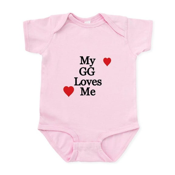 CafePress - My GG Loves Me Body Suit - Baby Light Bodysuit, Size Newborn - 24 Months