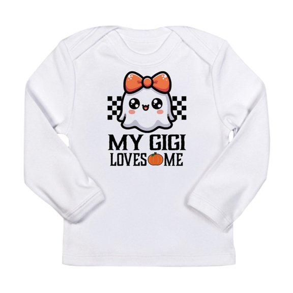 CafePress - My Gigi Loves Me Halloween Grandchild Long Sleeve Infant T Shirt - Long Sleeve Infant T-Shirt