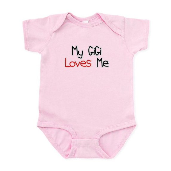 CafePress - My Gigi Loves Me Infant Bodysuit - Baby Light Bodysuit, Size Newborn - 24 Months