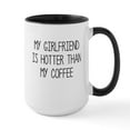 thumbnail image 1 of CafePress - My Girlfriend Is Hotter Than My Coffee Mugs - 15 oz Ceramic Large White Novelty Mug, 1 of 4