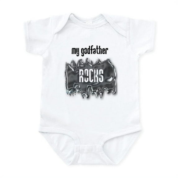 CafePress - My Godfather Rocks Infant Bodysuit - Baby Light Bodysuit, Size Newborn - 24 Months