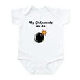 thumbnail image 1 of CafePress - My Godparents Are Da Bomb Body Suit - Baby Light Bodysuit, Size Newborn - 24 Months, 1 of 4