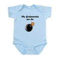 thumbnail image 1 of CafePress - My Godparents Are Da Bomb Body Suit - Baby Light Bodysuit, Size Newborn - 24 Months, 1 of 4