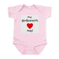 thumbnail image 1 of CafePress - My Godparents Love Me Infant Bodysuit - Baby Light Bodysuit, Size Newborn - 24 Months, 1 of 4
