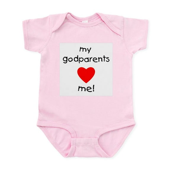 CafePress - My Godparents Love Me Infant Bodysuit - Baby Light Bodysuit, Size Newborn - 24 Months