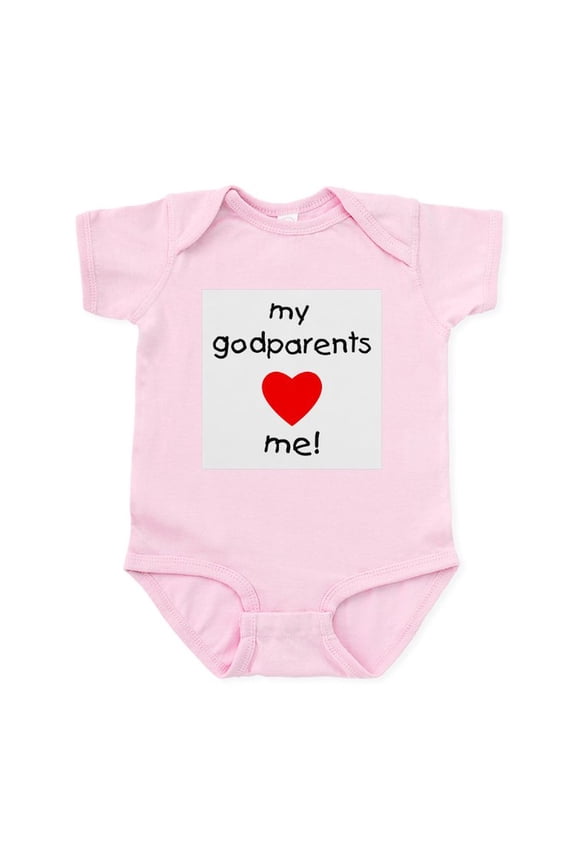 - My Godparents Love Me Infant Bodysuit - Baby Light Bodysuit, Size Newborn - 24 Months
