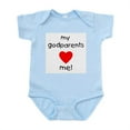 thumbnail image 1 of CafePress - My Godparents Love Me Infant Bodysuit - Baby Light Bodysuit, Size Newborn - 24 Months, 1 of 4