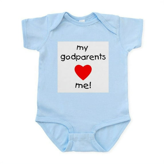 CafePress - My Godparents Love Me Infant Bodysuit - Baby Light Bodysuit, Size Newborn - 24 Months