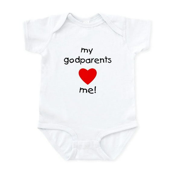 CafePress - My Godparents Love Me Infant Bodysuit - Baby Light Bodysuit, Size Newborn - 24 Months