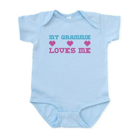 CafePress - My Grammie Loves Me Onesie - Baby Light Bodysuit, Size Newborn - 24 Months