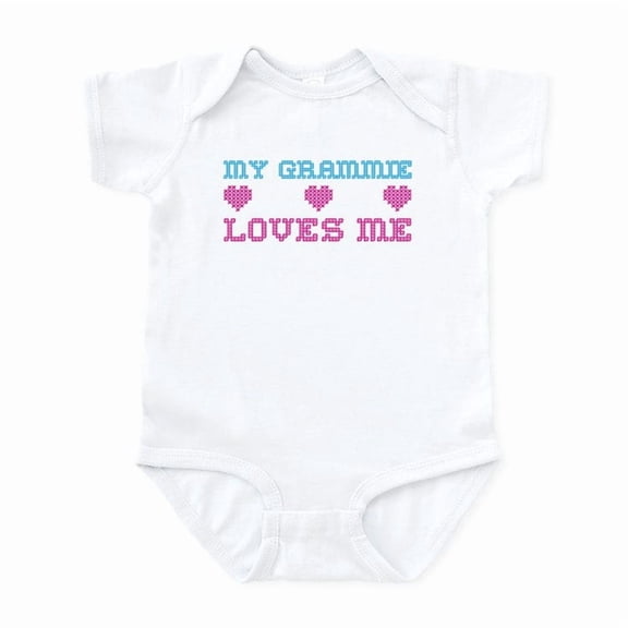 CafePress - My Grammie Loves Me Onesie - Baby Light Bodysuit, Size Newborn - 24 Months