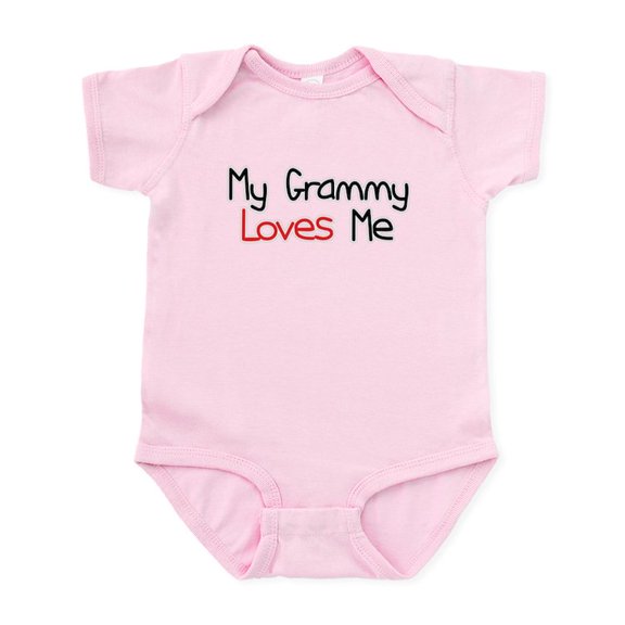 CafePress - My Grammy Loves Me Infant Bodysuit - Baby Light Bodysuit, Size Newborn - 24 Months