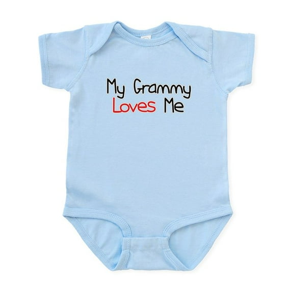 CafePress - My Grammy Loves Me Infant Bodysuit - Baby Light Bodysuit, Size Newborn - 24 Months