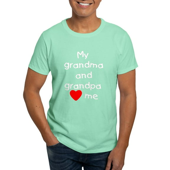 CafePress - My Grandma And Grandpa Love Me Dark T Shirt - Men's Classic Graphic Cotton T-Shirt
