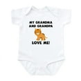 thumbnail image 1 of CafePress - My Grandma And Grandpa Love Me Tiger Body Suit - Baby Light Bodysuit, Size Newborn - 24 Months, 1 of 4