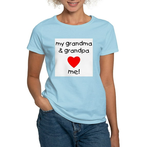 CafePress - My Grandma And Grandpa Love Women's Light T Shirt - Women's Classic T-Shirt