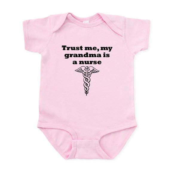 CafePress - My Grandma Is A Nurse Body Suit - Baby Light Bodysuit, Size Newborn - 24 Months