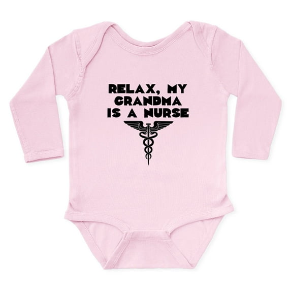 CafePress - My Grandma Is A Nurse Body Suit - Long Sleeve Cotton Baby Bodysuit