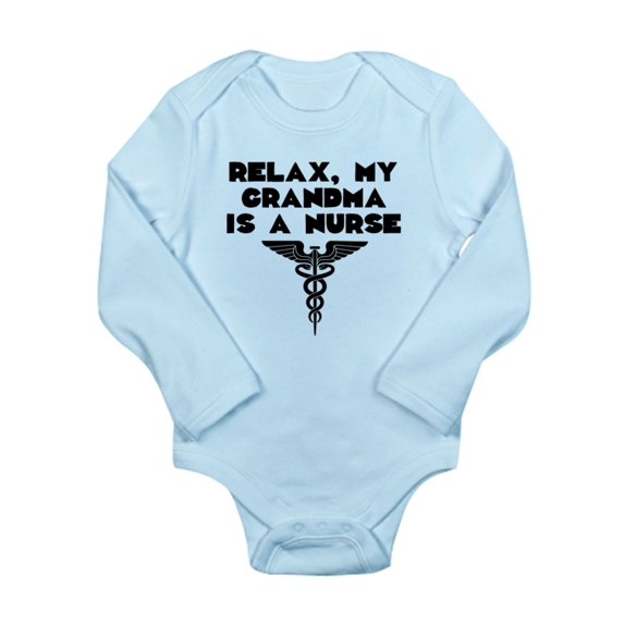 CafePress - My Grandma Is A Nurse Body Suit - Long Sleeve Infant Bodysuit