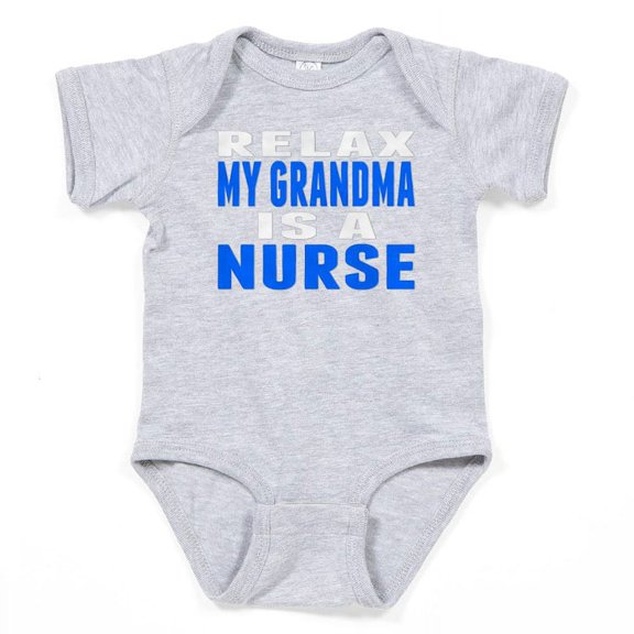 CafePress - My Grandma Is A Nurse - Cute Infant Bodysuit Baby Romper - Size Newborn - 24 Months