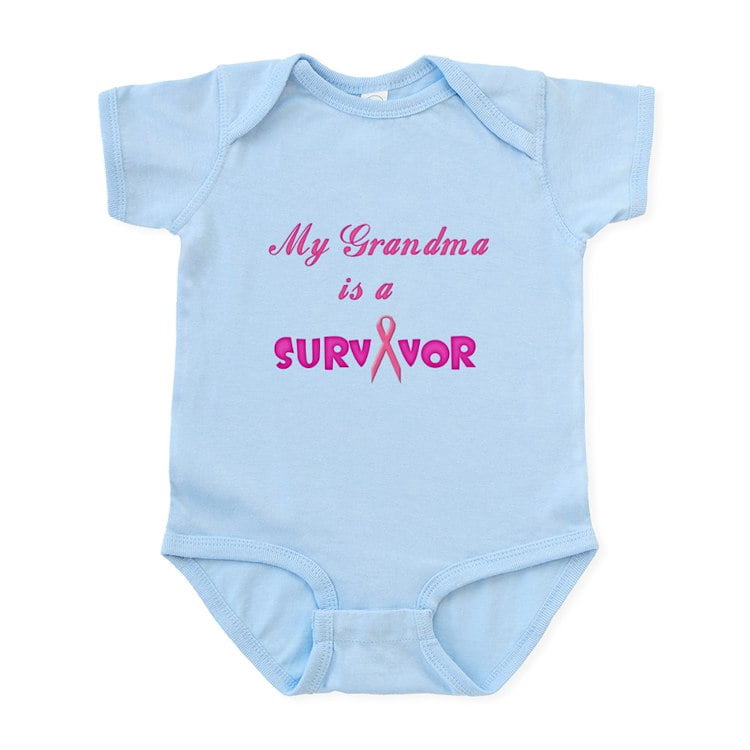 CafePress - My Grandma Is A Survivor Infant Onesie - Baby Light Bodysuit, Size Newborn - 24 Months
