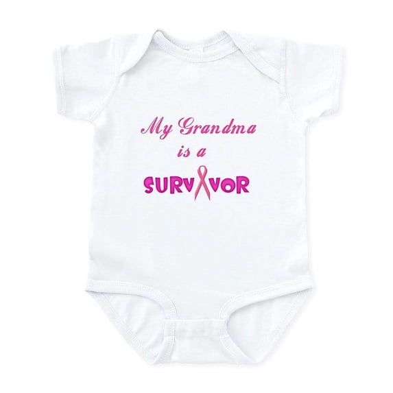 CafePress - My Grandma Is A Survivor Infant Onesie - Baby Light Bodysuit, Size Newborn - 24 Months
