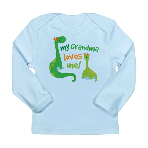 CafePress - My Grandma Loves Me Din Long Sleeve Infant T Shirt - Long Sleeve Infant T-Shirt