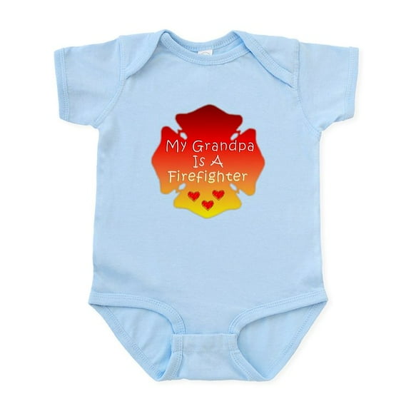CafePress - My Grandpa Is A Firefighter Infant Bodysuit - Baby Light Bodysuit, Size Newborn - 24 Months