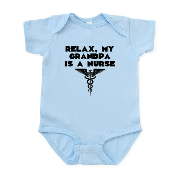 CafePress - My Grandpa Is A Nurse Body Suit - Baby Light Bodysuit, Size Newborn - 24 Months