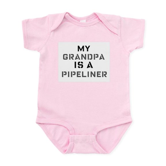 CafePress - My Grandpa Is A Pipeliner Infant Bodysuit - Baby Light Bodysuit, Size Newborn - 24 Months