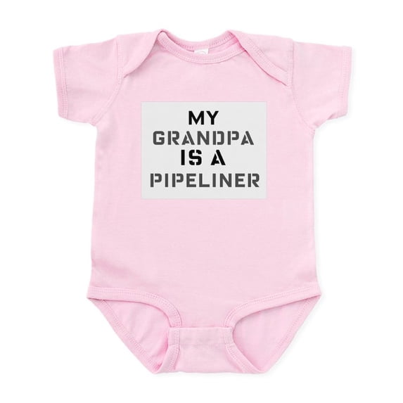 CafePress - My Grandpa Is A Pipeliner Infant Bodysuit - Baby Light Bodysuit, Size Newborn - 24 Months