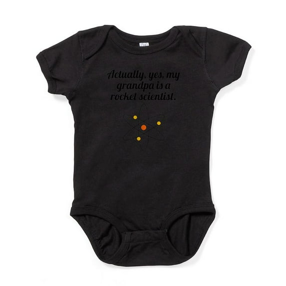 CafePress - My Grandpa Is A Rocket Scientist Body Suit - Cute Infant Bodysuit Baby Romper - Size Newborn - 24 Months