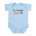 thumbnail image 1 of CafePress - My Grandpa Loves Me Infant Bodysuit - Baby Light Bodysuit, Size Newborn - 24 Months, 1 of 4