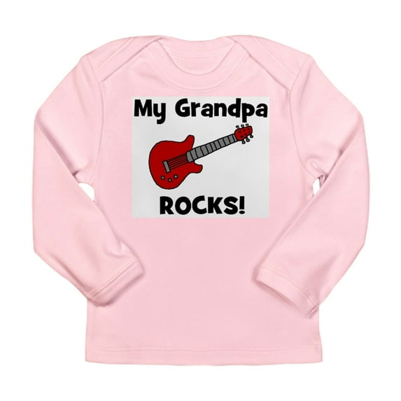 CafePress - My Grandpa Rocks! (Guitar) Long Sleeve Infant T Sh - Long Sleeve Infant T-Shirt