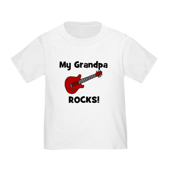 CafePress - My Grandpa Rocks! (Guitar) Toddler T Shirt - Cute Toddler T-Shirt, 100% Cotton