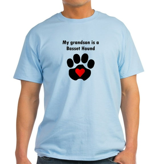 CafePress - My Grandson Is A Basset Hound T Shirt - Men's Classic Graphic T-Shirt