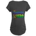 thumbnail image 1 of CafePress - My Grandson Is My Hero Maternity T Shirt - Maternity Dark T-Shirt, 1 of 3